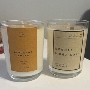 LOT of 2 Madewell Candles: Bergamot Amber and Neroli & Sea Salt
